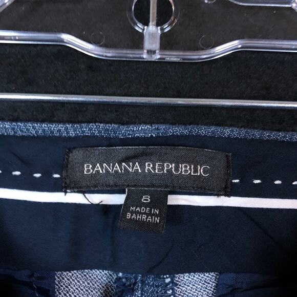 Banana Republic Womens Pants Blue Mid Rise Sloan Fit Cropped Ankle Stretch 8 - Picture 5 of 12